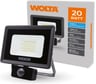 Светодиодный прожектор Wolta 20Вт, 5700К Холодный свет, IP65 с датчиком движения 1800 Лм WFL-20W/06S