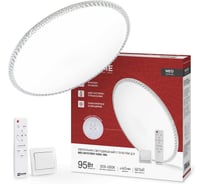 Светильник светодиодный IN HOME NEO MYSTERY-95RC-WH 95Вт 230В 3000-6500K 7600Лм 465x70мм с пультом ДУ белый 4690612060910