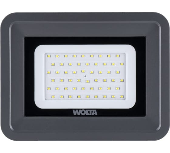 Светодиодный прожектор Wolta 50Вт 4000К Дневной белый свет IP65 4500 лм WFLS-50W/06 1