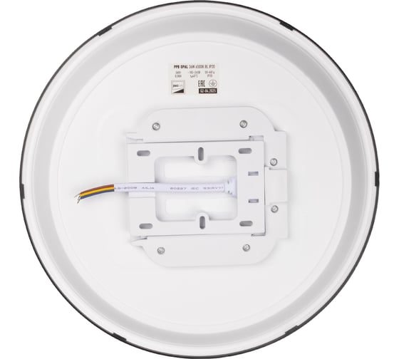 Светильник светодиодный настенно-потолочный Jazzway PPB OPAL 36W 6500K черный d300x55 IP20 5065390