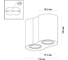 Потолочный накладной светильник ODEON LIGHT GU10 2*50W PILLARON 3565/2C 2