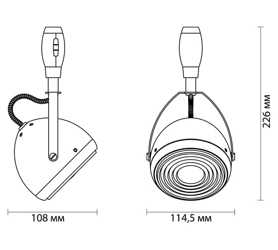 Светильник для гибкого трека ODEON LIGHT GU10 50W GRAFFITO 3803/1