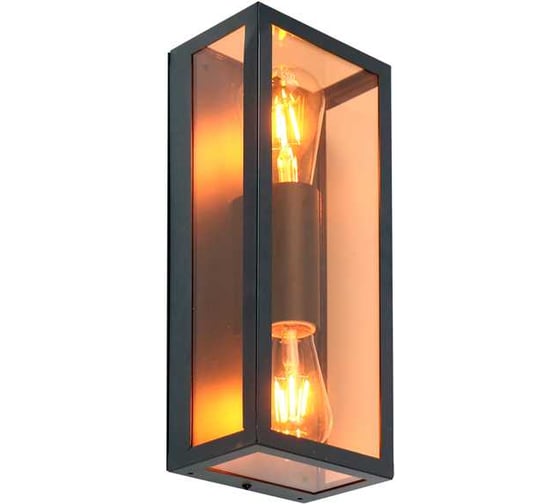Садово-парковый уличный светильник настенный General Lighting Systems серия Лофт GWL-2E27-IP65, патрон E27, под 2 лампы 662471