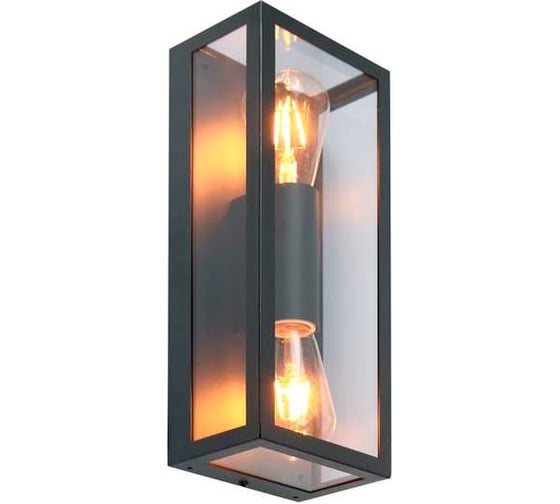 Садово-парковый уличный светильник настенный General Lighting Systems серия Лофт GWL-2E27-IP65, патрон E27, под 2 лампы 662472
