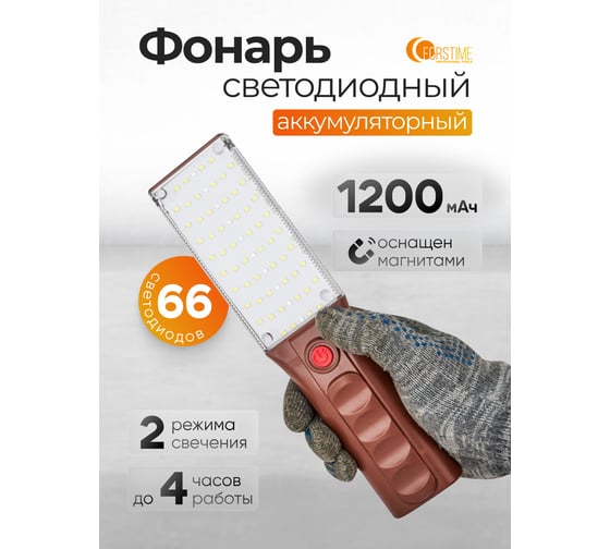 Фонарь светодиодный аккумуляторный FORSTIME FT-TH2159(65842)
