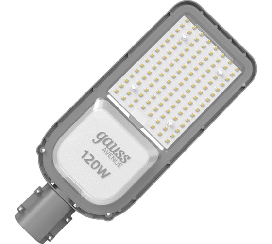Уличный консольный светодиодный светильник Gauss Avenue 120W 12000lm 6500K IP65 КСС Ш LED 629534420