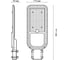 Уличный консольный светодиодный светильник Gauss Avenue 150W 15000lm 6500K IP65 КСС Ш LED 629534405 5