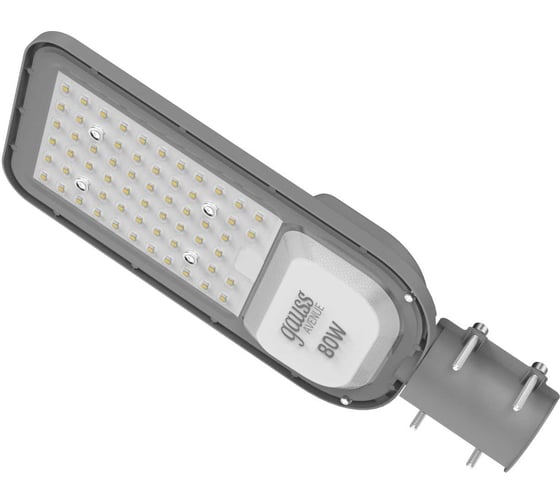Светильник Уличный LED GAUSS Avenue IP65 380*146*70 80W 8000lm 6500K 200-240V КСС Ш 1/2 629534480