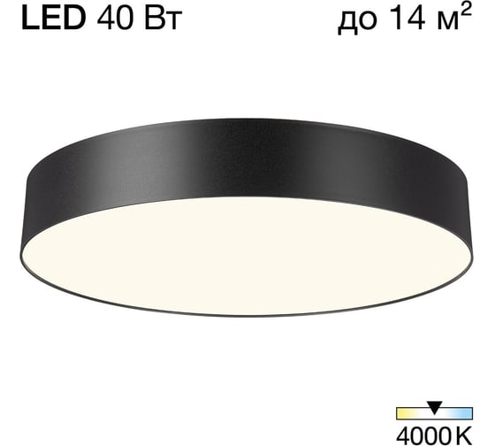 Светильник потолочный Citilux BART LED черный CL755391
