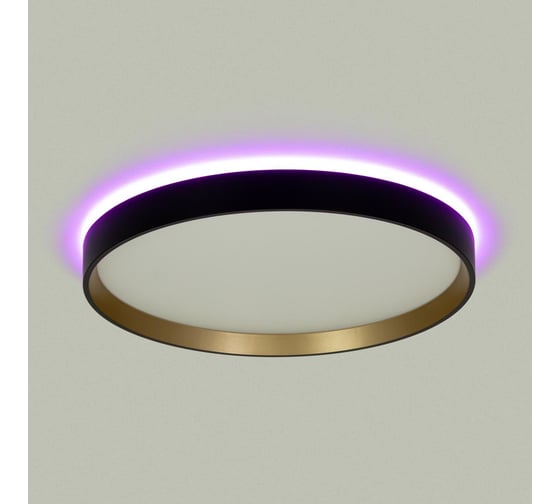 Светильник с пультом Citilux ETALON LED RGB черный+золото CL750321R
