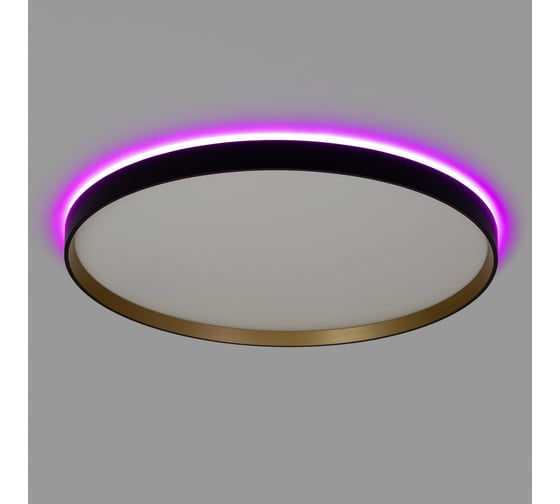 Светильник с пультом Citilux ETALON LED RGB черный+золото CL750501R