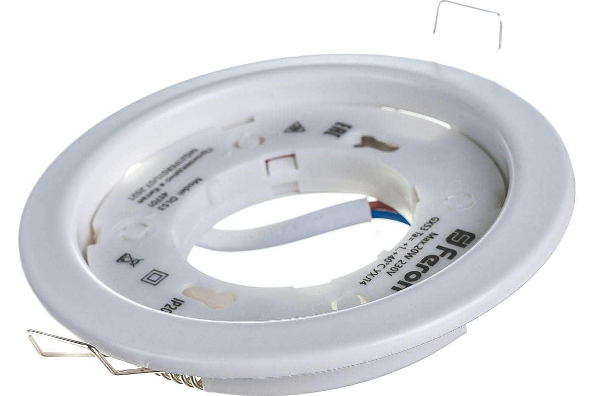 Встраиваемый светильник для натяжных потолков Feron DL53 GX53 белый ...