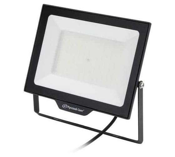 Прожектор светодиодный Русский Свет СДО FL 10 C 150W VW 840 BK CL 327x260x31.5мм 150Вт 4000К IP65 уличный черн. 15081023280