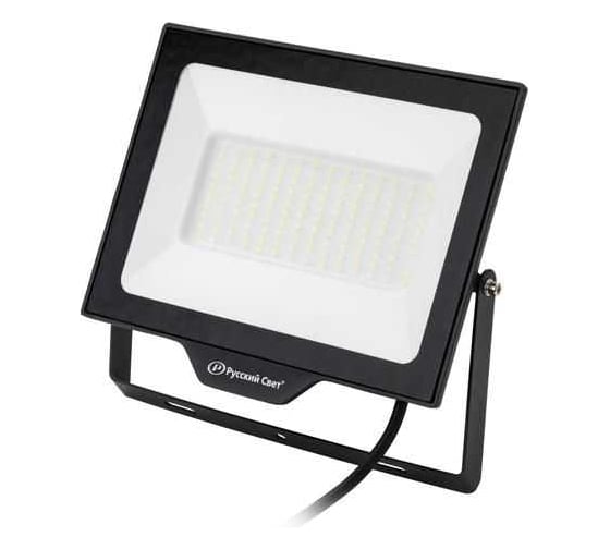 Прожектор светодиодный Русский Свет СДО FL 10 C 100W VW 840 BK CL 277x220x30мм 100Вт 4000К IP65 уличный черн. 15081023279