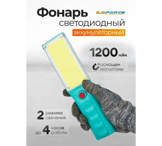 Фонарь светодиодный аккумуляторный iLOFORCE IF-TH2160(65848)