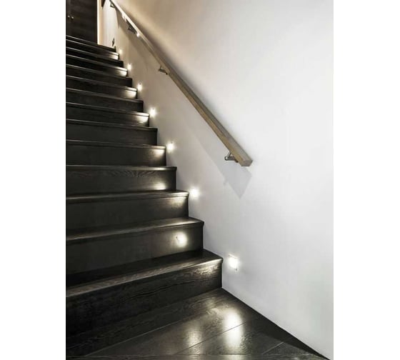 Cветильник для ступеней лестницы в подрозетник KANLUX TERRA LED B NW 26848