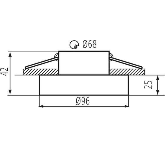 Кольцо точечного светильника KANLUX ELICEO DSO PK 35297