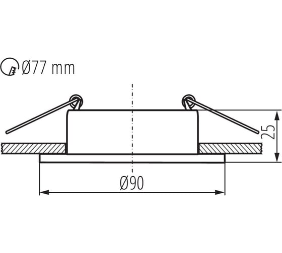 Кольцо точечного светильника KANLUX FELINE DSO G/B 37251