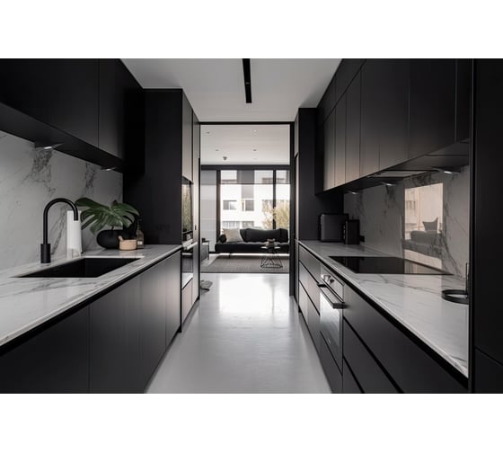 Накладной мебельный светильник для кухни треугольный KANLUX ZEPO LFD-T02-B 36630