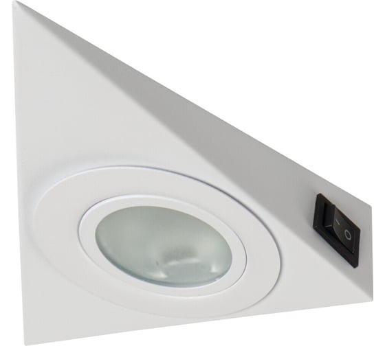 Накладной мебельный светильник треугольный для кухни KANLUX ZEPO LFD-T02/S-W 36633