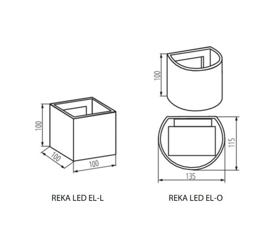 Светильник настенный бра уличный KANLUX REKA LED EL 7W-O-W 4000K IP54 28993