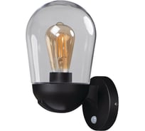 Садовый настенный светильник с датчиком движения, со сменным источником света KANLUX LIEGO EL 28 UP SE B 36533