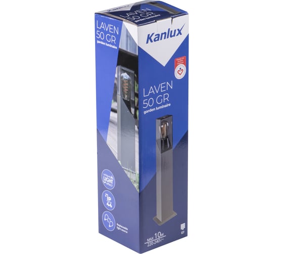 Садовый светильник столбик KANLUX LAVEN 50 GR 36546