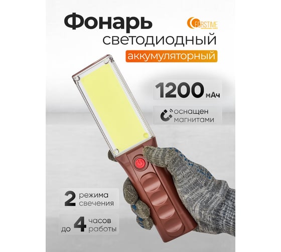 Фонарь светодиодный аккумуляторный FORSTIME FT-TH2160(65847)