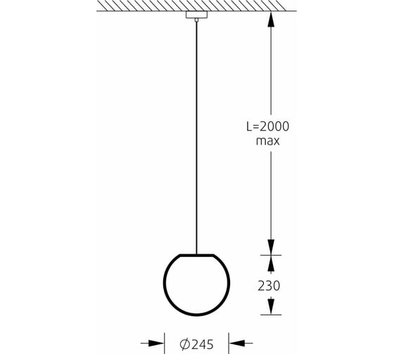 Подвесной светильник m3light SPHERE E14 25см IP65 4000K 13163020