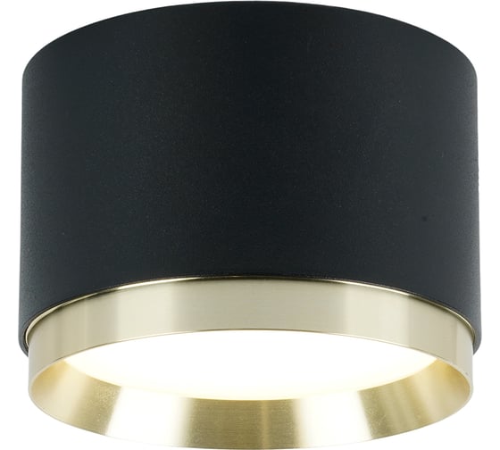 Светильник потолочный FERON 12W, 230V, GX53, черный золото HL459 52021