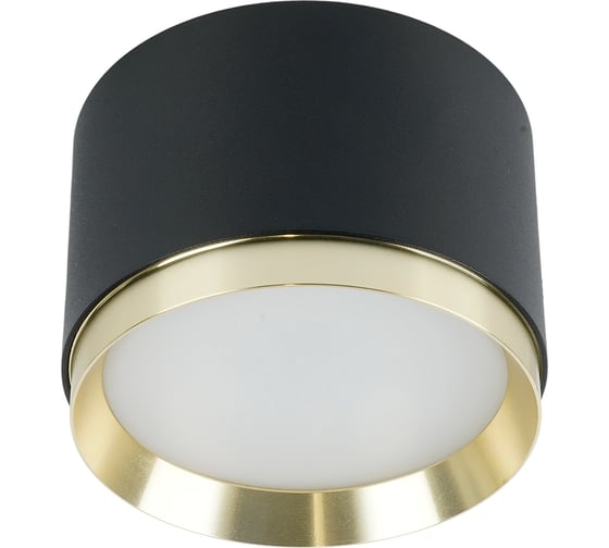 Светильник потолочный FERON 12W, 230V, GX53, черный золото HL459 52021