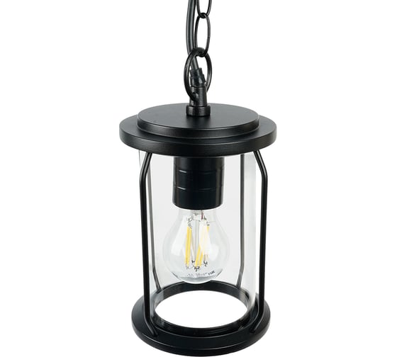 Светильник садово-парковый FERON 100W 220-240V E27 черный (на цепочке 600мм) 51966
