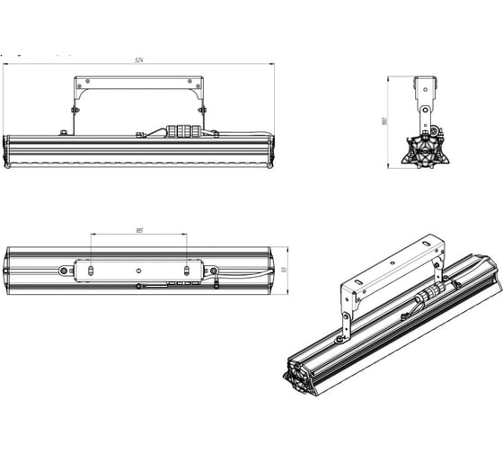 Светильник LEDEL L-industry Turbine HB1/60/Д/5,0K/01/I7-21/220AC IP66 INT60-16-1111-18