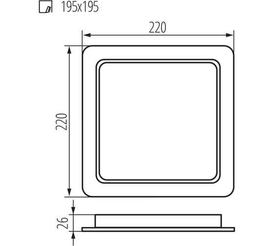 Светильник KANLUX типа downlight, направленного света TAVO LED DL 24W-NW 36519