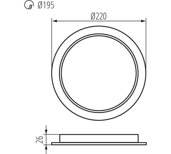 Светильник KANLUX типа downlight, направленного света TAVO LED DO 24W-NW 36514