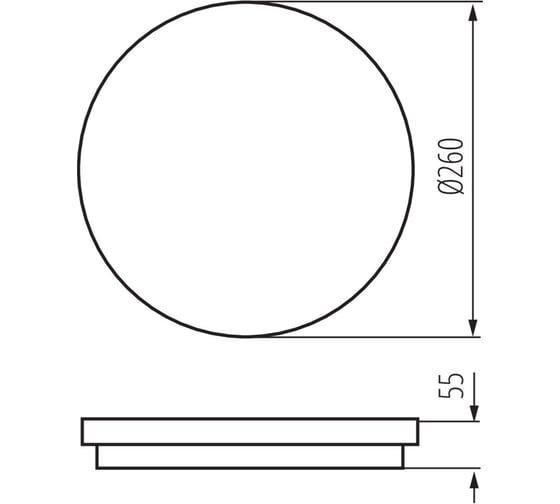 Светильник KANLUX BENO круглый ip54 24W NW-O-GR 4000К 33341