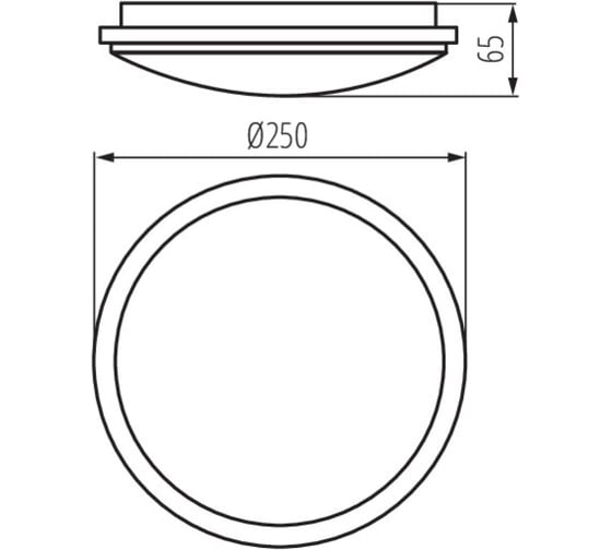 Светильник светодиодный потолочный водонепроницаемый KANLUX ORTE LED 18W 4000К NW-O 29160