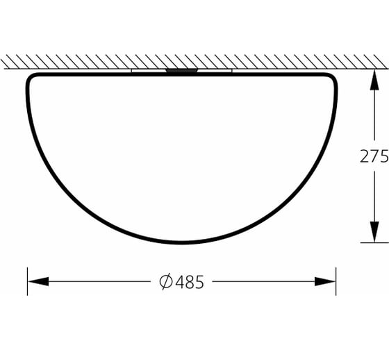 Настенно-потолочный светильник m3light SEMISPHERE E27 50см IP65 RGBW set 20262540