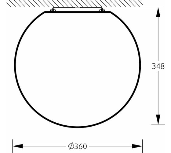 Настенно-потолочный светильник m3light SPHERE E27 35см IP65 3000K 12262010