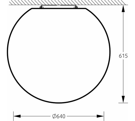 Настенно-потолочный светильник m3light SPHERE E27 65см IP65 3000K 14262010