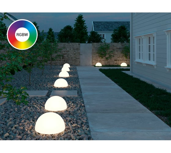 Ландшафтный светильник m3light SEMISPHERE E27 80см IP66 RGBW set 21572540