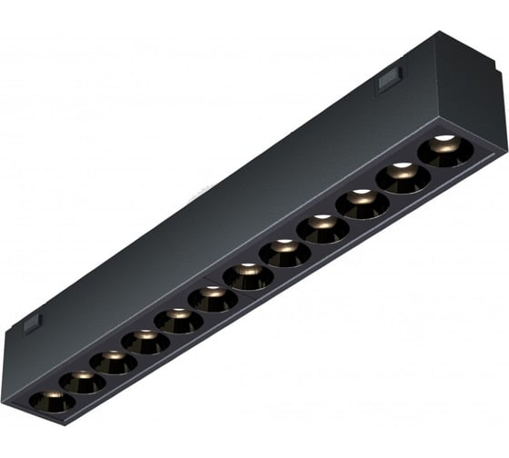 Трековый магнитный светодиодный светильник iLEDEX VISION48/25 SMART 4825-039-L197-12W-36DG-BK