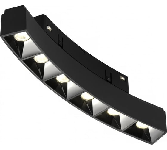 Трековый магнитный светодиодный светильник iLEDEX VISION48/22 4822-033-L188-D600-6W-110DG-3000K-BK 1