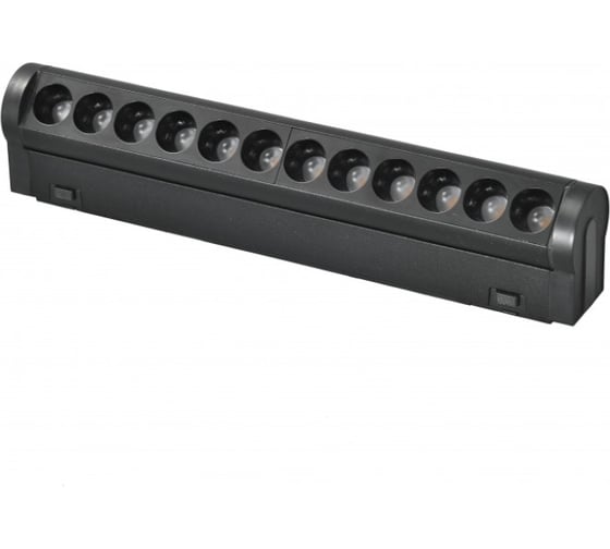 Трековый магнитный светодиодный светильник iLEDEX VISION48/25 4825-041-L209-12W-36DG-3000K-BK 1