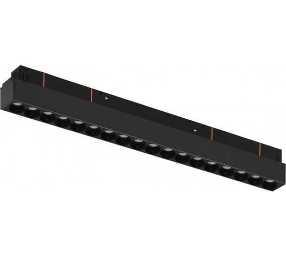 Трековый магнитный светодиодный светильник iLEDEX VISION48/22 4822-002-L350-18W-38DG-4000K-BK 1