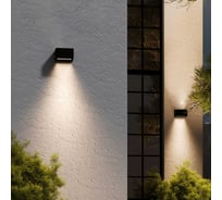 Фасадный уличный светильник Geniled настенный 1-лучевой теплое свечение 3000К 15Вт IP66 90350_3000