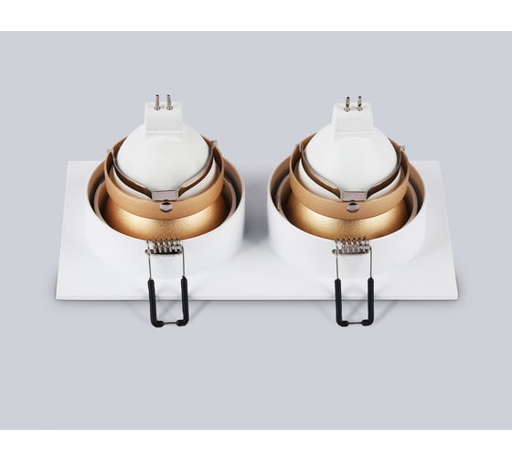 Светильник встраиваемый AMBRELLA LIGHT 2 WH/GD белый/золото GU5.3/2 178*93*50 TN102831