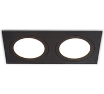 Светильник встраиваемый AMBRELLA LIGHT 2 BK черный IP44 GX53/2 max 15W 215*110*24 TN6615
