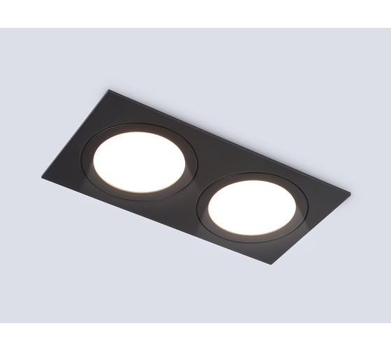 Светильник встраиваемый AMBRELLA LIGHT 2 BK черный IP44 GX53/2 max 15W 215*110*24 TN6615