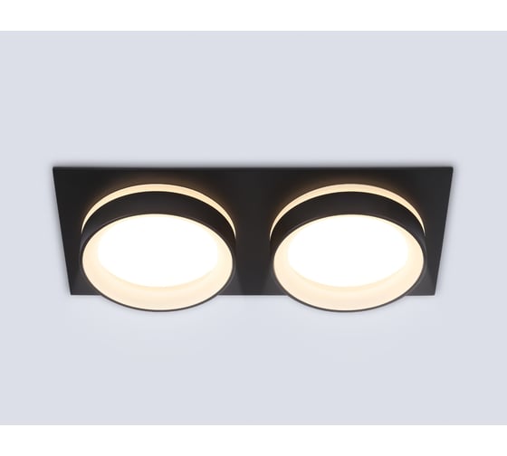 Светильник встраиваемый AMBRELLA LIGHT 2 BK черный IP44 GX53/2 max 15W 210*105*45 TN6712